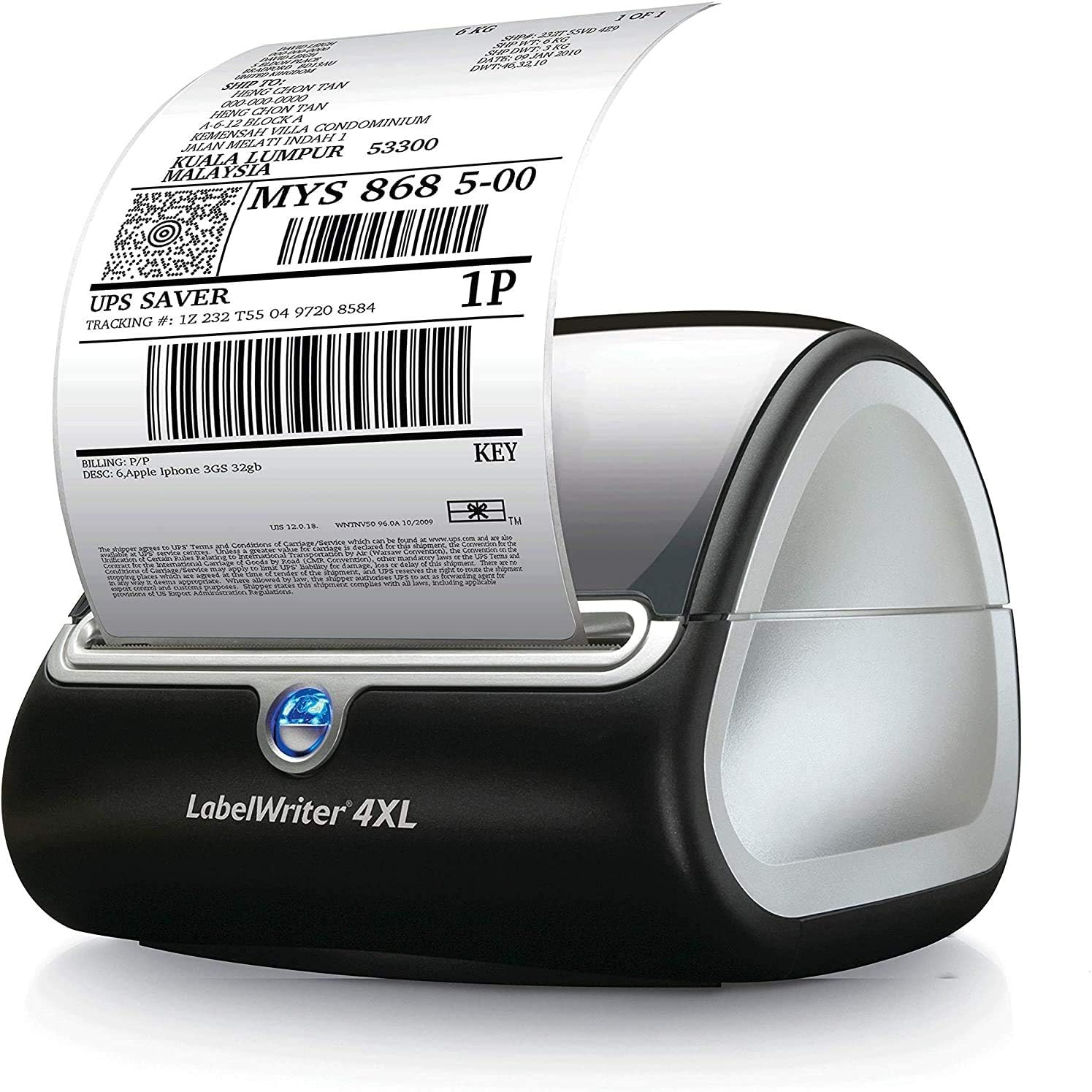 DYMO LabelWriter Shipping - Shipping labels - black on white - 4 in x 6 in - 220 label(s): Office Products