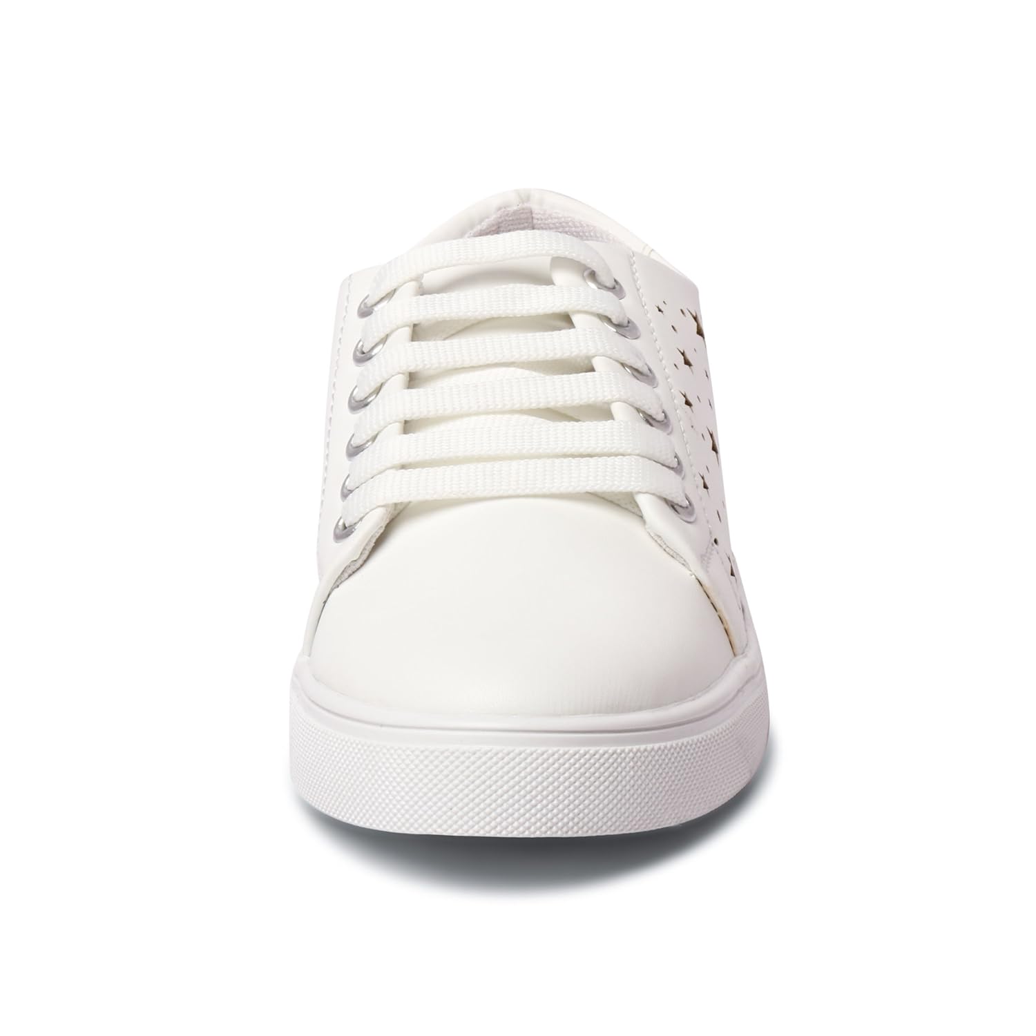 lockey women's white golden star casual sneakers
