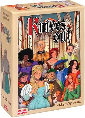 Knives out - Juego de Mesa de Estrategia - Grupos Grandes - De 3 a 10 Jugadores - A Partir de 10 años.