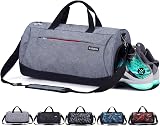 KASIBON Sports Gym Bag with Shoes Compartment and Wet Pocket 35L