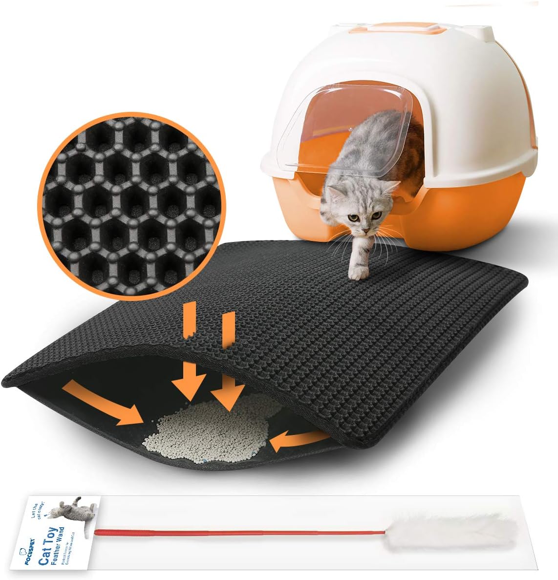 Focuspet Tapis Litiere Chat Tapis De Litiere Pour Chat