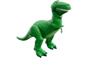 Mattel Disney and Pixar Toy Story Talking Dinosaur Action Figure with Movng Arms, Roarin’ Laughs Rex Dino Toy, 10.8-inch T Rex with 40+ Sounds & Phrases