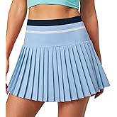 Heathyoga Pleated Tennis Skirt with Pockets for Women Tennis Skort for Woman High Waisted Golf Skirts Athletic Skirt