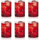 Borosil VDMG295 Vision Deco Medium Galaxy Glass [Set of 6] -Clear Lightweight &amp; Durable Drinkware, Odor Resistant, Dishwasher Safe - For Water, Juice, Beer, Wine, and Cocktails |10 Ounce Cups