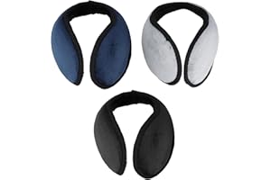 Nivofu 3pcs Winter Earmuffs for Men, Foldable Fleece Ear Warmers, Adjustable Warm Ear Muffs for Women Cold Weather Running Cy