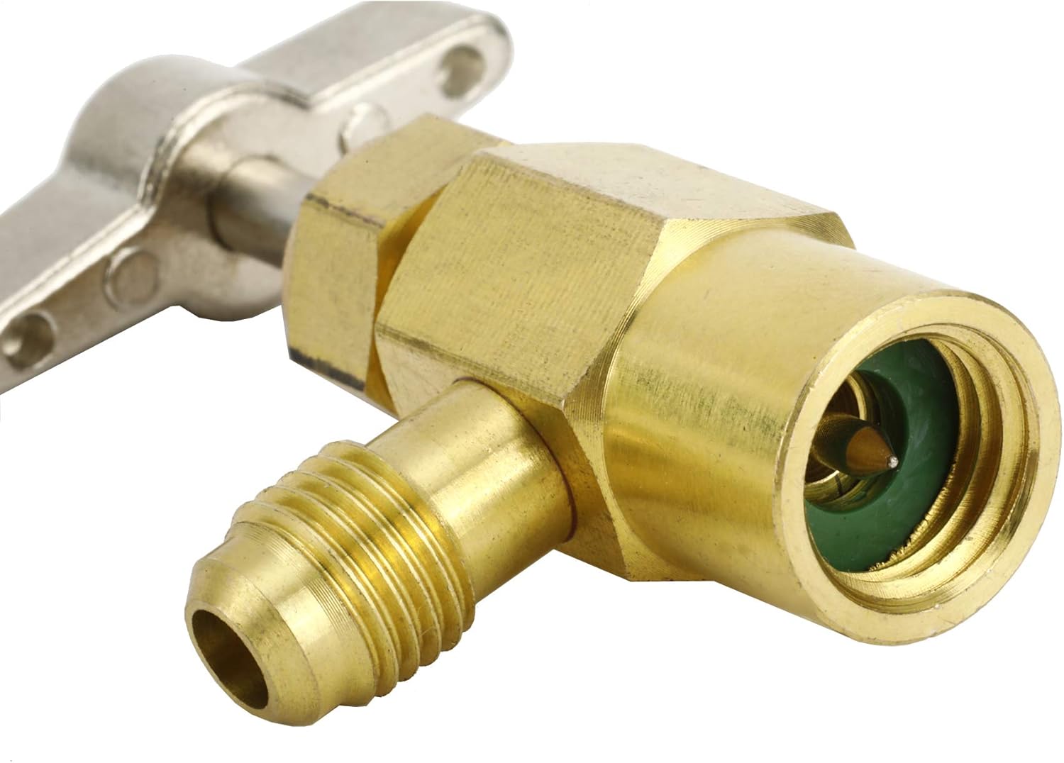AuInLand R134A Refrigerant Opening Valve Refrigerant Tank Vacuum Pump Adapter to R12, 2 PCS 1/2 Female to 1/4 Male Flare 6014 Pump Adapters, 2 PCS 1/4 Flare Female to 1/2 Male Adapters(6 Pieces): Automotive
