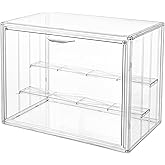 Amazon.com: Nynelly 2 Tier Acrylic Display Case for Collectibles, Clear ...
