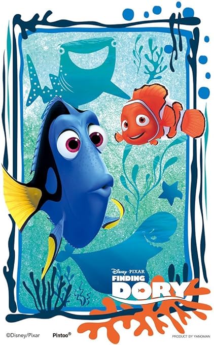 Amazon Com 132ピース ジグソーパズル クリアスタンドパズル ファインディング ドリー スモールピース Toys Games