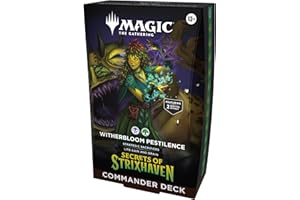 Magic: The Gathering Secrets of Strixhaven Commander Deck - Witherbloom Pestilence (100-Card Deck, Deck Box + Accessories)