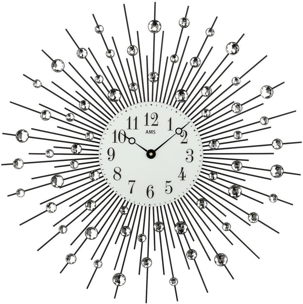AMSUhrenfabrik Clock, Silver, 60 x 4 x 414 cm