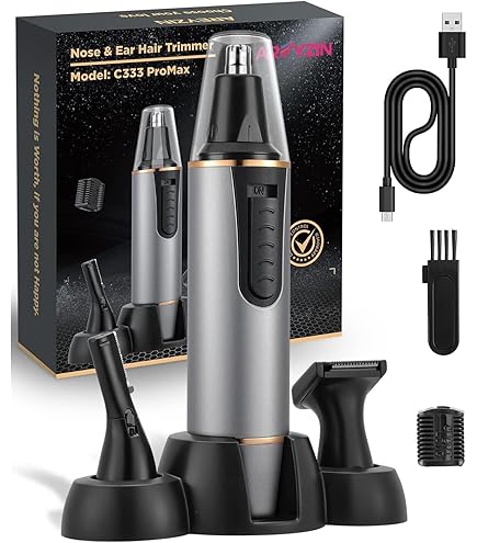 GoodTool Electric Facial Hair Remover, Portable Eyebrow Hair Trimmer, 2