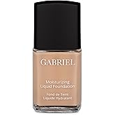 Gabriel Cosmetics Liquid Foundation, Organic Formula- 1 fl oz. (Natural Beige, 1.0)
