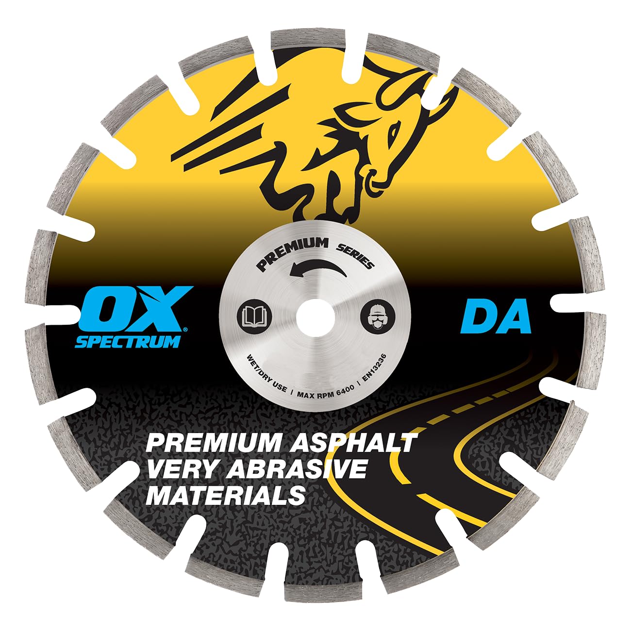 OX Tools DA300/20 Spectrum Plus Diamond Blade-Asphalt-300/20mm, 300/20mm