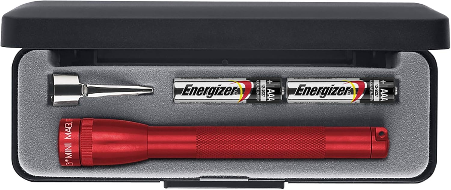 Maglite M3A032 AAA Mini Torch In Gift Box Red Amazon.co.uk Lighting