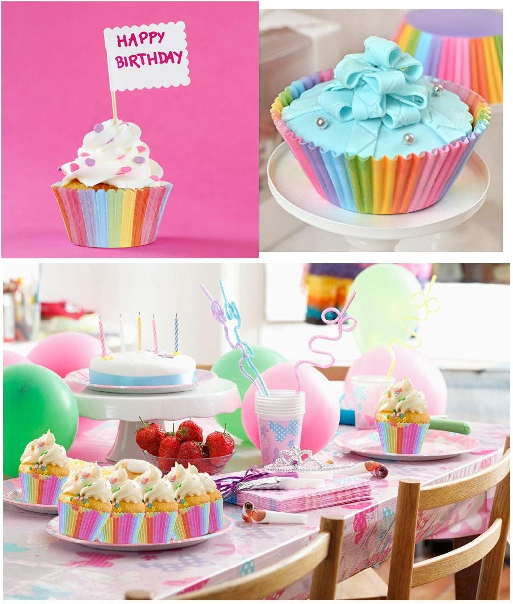 Ustensiles A Patisserie Caissettes De Decoration Pour Cupcakes 6 Styles Caissettes Cupcakes Papier 600 Pieces Caissettes De Decoration Pour Cupcakes For Kitchen Baking Wedding Party Birthday Napravi Rs