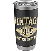 Vintage 1945 Limited Edition Year Of Birth Birthday Stainless Steel Insulated Tumbler
