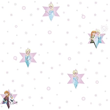 Dandino fr3024 – 2 Vliestapete Kinder mit Design Frozen Snow, Weiß, 60 x 18 x 18 cm