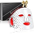 Lovsheme Red Light Therapy Mask for Face - 3 Light Modes, Ultra-Soft Comfort, Precise wavelength, Professional LED Face Mask Light Therapy for Skin Rejuvenation, Anti-Aging & Acne Treatment, Home Use