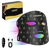 CONLWIN Red Light Therapy Mask for Face, 8 Modes Ultra Lightweight Red Light Mask with 850nm Near Infrared, 2000mAh Rechargea