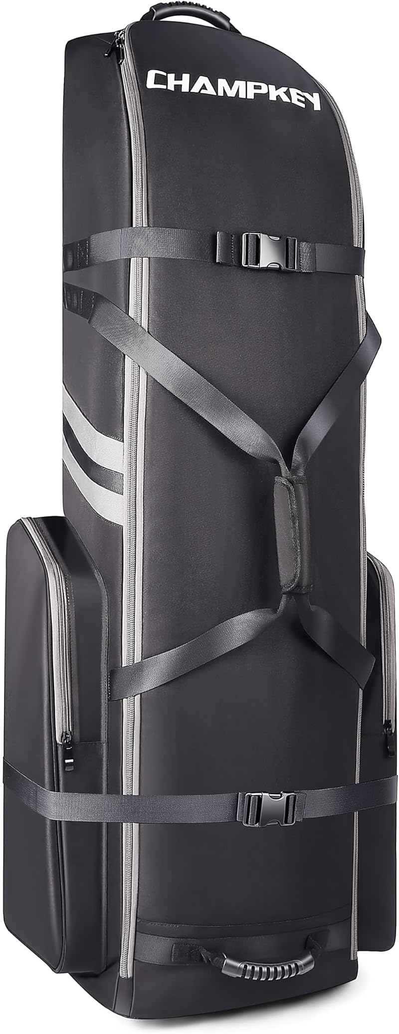 CHAMPKEY Premium Soft Padded Golf Travel Bag Flight with Wheels 1200D Oxford