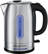 Russell Hobbs Electric Kettle 1.7L Quiet Boil Rapid Boil Brushed Steel