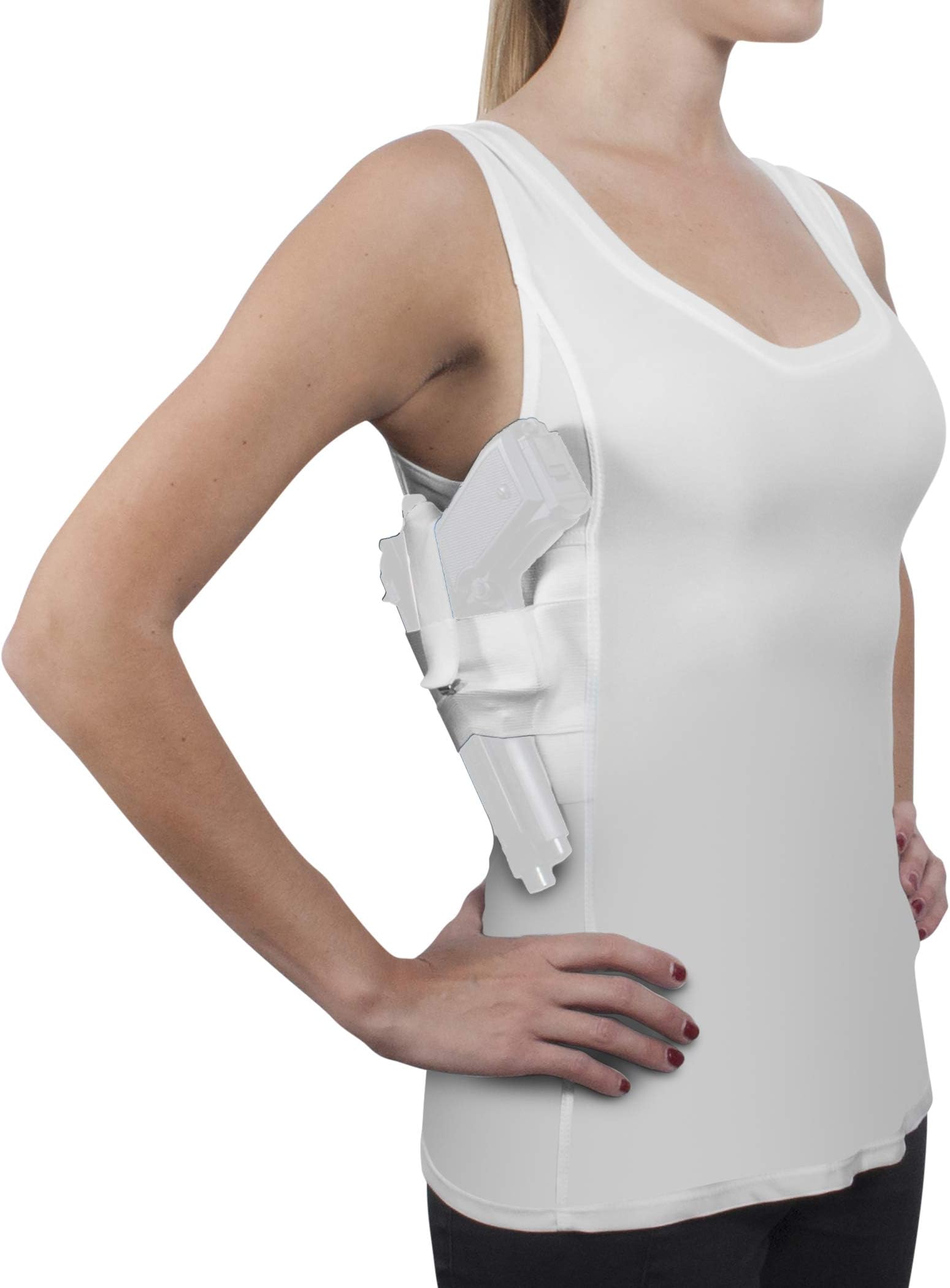 ConcealmentClothes Women’s Compression Undercover- Concealed Carry Holster Tank Top Shirt