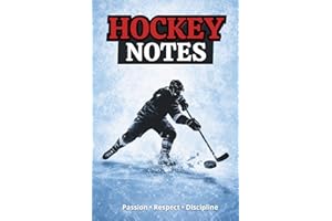 Hockey Notes: Carnet de notes - THÈME Hockey, Carnet de composition ligné pour enfants, 100 pages, 6"x9", 15,2 x 22,9 cm