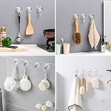 GlobaLink 4 Pack Clear Suction Hooks Heavy Duty 3KG Vacuum Cups view 6
