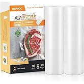 Wevac Vacuum Sealer Bag Rolls, 8"x16' (2 Rolls), Heavy Duty Food Storage for Sous Vide, Freezer, Meal Prep, Keep Food Fresh Longer