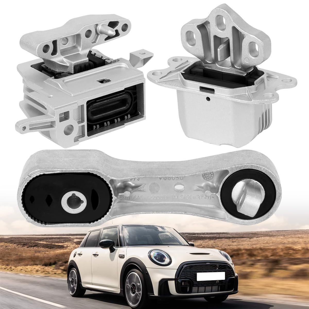 Photo 1 of 3PCS Engine Motor Mount & Transmission Mount Set Compatible with Mini Cooper 2014-2022,for Cooper Clubman 2016 -2022,for Cooper Countryman 2014-2023 1.5L 2.0L,X1 16-22,X2 18-23,228i M235i 20-23 2.0L