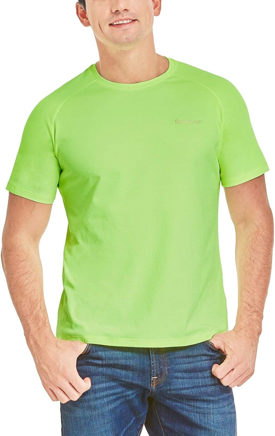 BALEAF Men's UPF 50+ Sun Protection Shirts Long Sleeve Dri Fit SPF T-Shirts Lightweight Fishing Hiking Running: Clothing