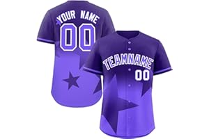 Custom Baseball Jerseys for Men Women Youth Stitched or Printed Button Down Shirt Personalized Name Number