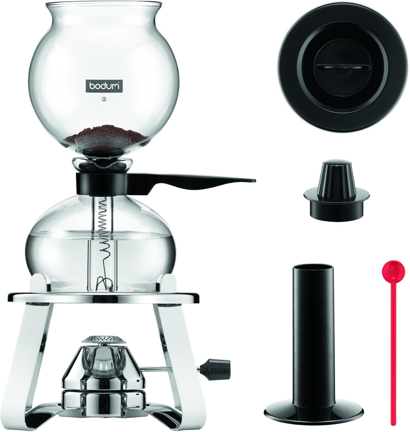 Bodum K121816 Pebo Vacuum Coffee Maker with Burner & Accessories