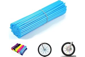 PPXIONG Spoke Skins Spoke Covers: 8-21 inch Rims Protector & Decoration for Dirt Bike | Bike | Bicycle | Wheelchair | Motorcycle - 72Pcs