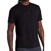 Gaiam Mens Bliss Balance Short Sleeve Henley Top