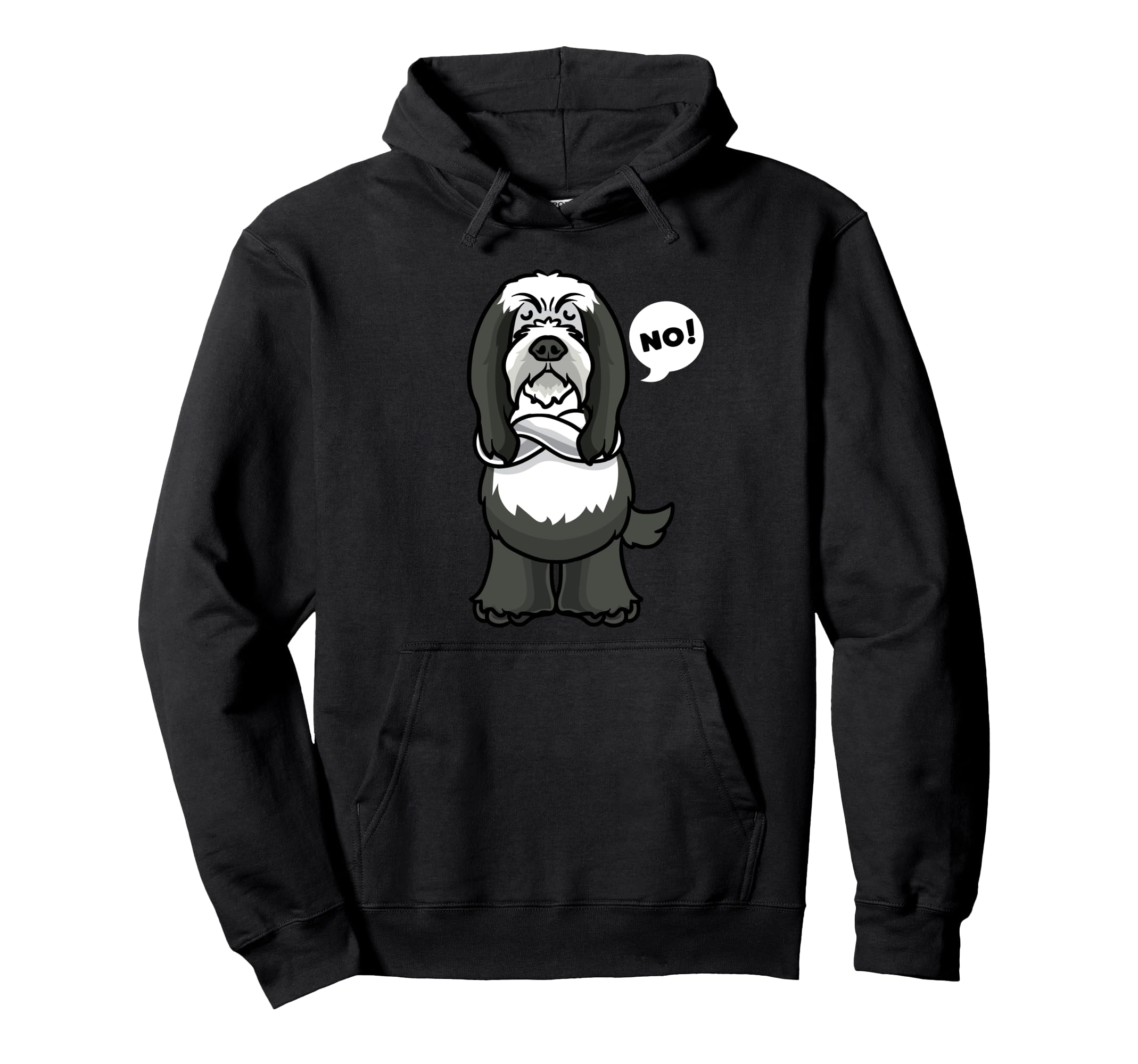 Stubborn Bearded Collie Dog funny Pullover Hoodie
