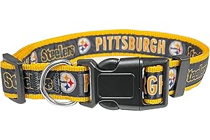 New & Improved Pets First NFL Licensed PET Collar- Heavy-Duty, Strong, and Durable New Dog Collar. Available in 32 Football Teams and 4 Sizes