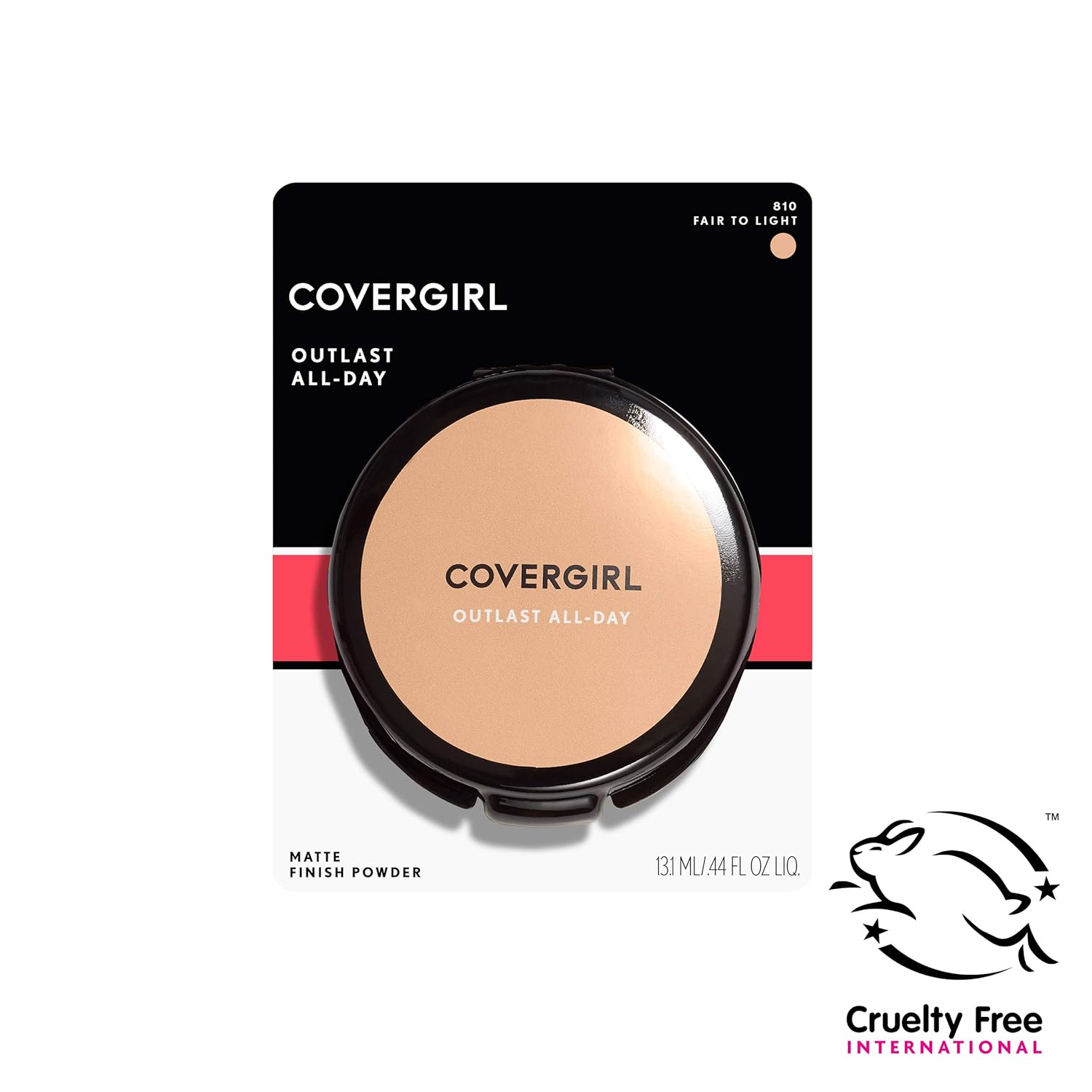 COVERGIRL Outlast All-Day Matte Finishing Powder, Fair to Light, 0.39 Ounce (Packaging May Vary)