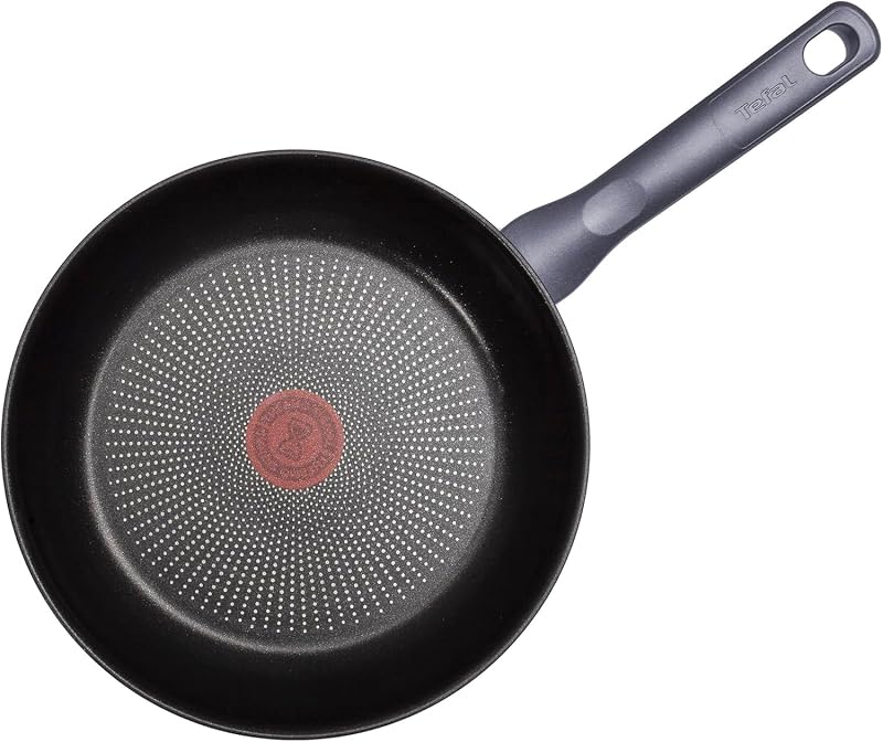 Tefal daily cook - conjunto de 3 panelas de aço inoxidável de 20, 24 e 26 cm, antiaderente, tecnologia thermospot, cozimento uniforme, todos os tipos de cozinhas, sem pfoa, cor preta.