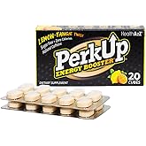 HealthA2Z® PerkUp® Energy Booster | Melt-in-Mouth Cubes with 50 mg Natural Caffeine & B Vitamins for Energy, Focus & Productivity | No Sugar. No Calorie, No Jitters or Crash