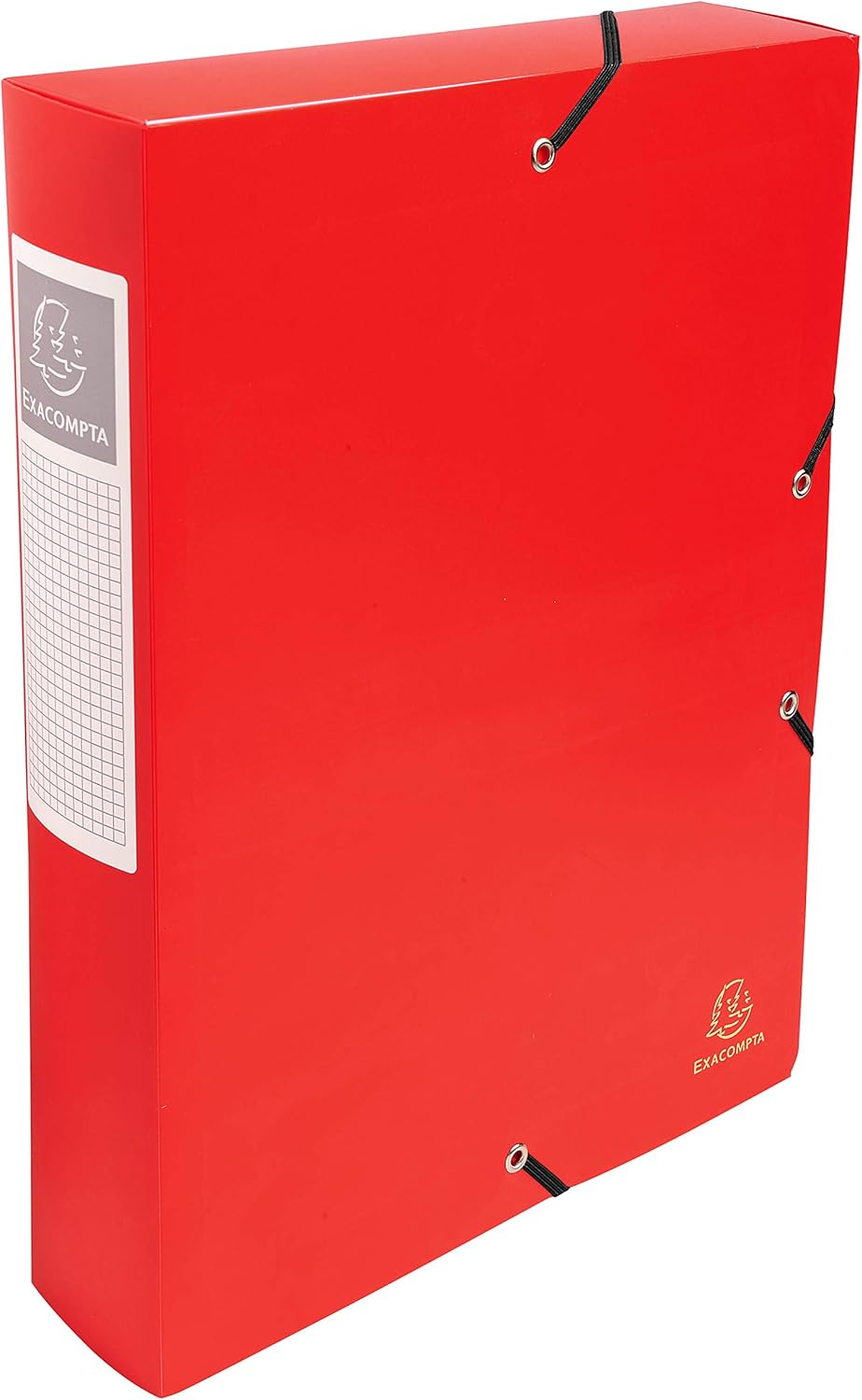 Exacompta, Ref 59885E, Uni PP Elasticated Filing Box, 250 x 330mm in Size, Suitable for Holding A4 Documents, 60mm Spine