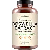 AMANDEAN Boswellia Serrata Extract Capsules 65%, Frankincense, 500mg, 120ct | Indian frankincense pills, 65% boswellic acids with AKBA; joint support; boswellia supplement