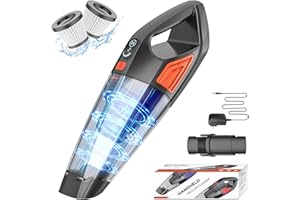 ATONEP Handheld Vacuum Cordless Rechargeable, Dust Buster Hand Vcauum Rechargeable with Large-Capacity Battery, Lightweight Rechargeable Powerful Portable Vacuum for Car, Home, Pet Hair