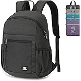 SKYSPER Anti Theft Hiking Backpack, 18L RFID Packable Travel Daypack, Lightweight Foldable Back Pack for Walking Daytrip