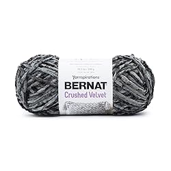 Bernat Crushed Velvet Deep Gray Yarn - 2 Pack of