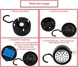 DSYJ 24 LED Round Magnetic Work Light Torch Hook Set 3 Pack AAA Batteries Not view 5