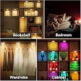 Onumii Under Cabinet LED Lights Battery Powered Remote RGB Puck Lights 2 Pack view 3