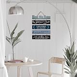 HPNIUB Bible Verse Wood Sign Bless This House 28x6CM Sunflower Wall Plaque view 5