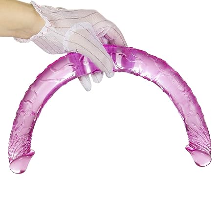 445mm Ultra-Dong Crystal Jelly Double Dong Realistic Analdildo Doppel Penis Doppeldildo Dildo Frauen Lesbisch Homosexuelle