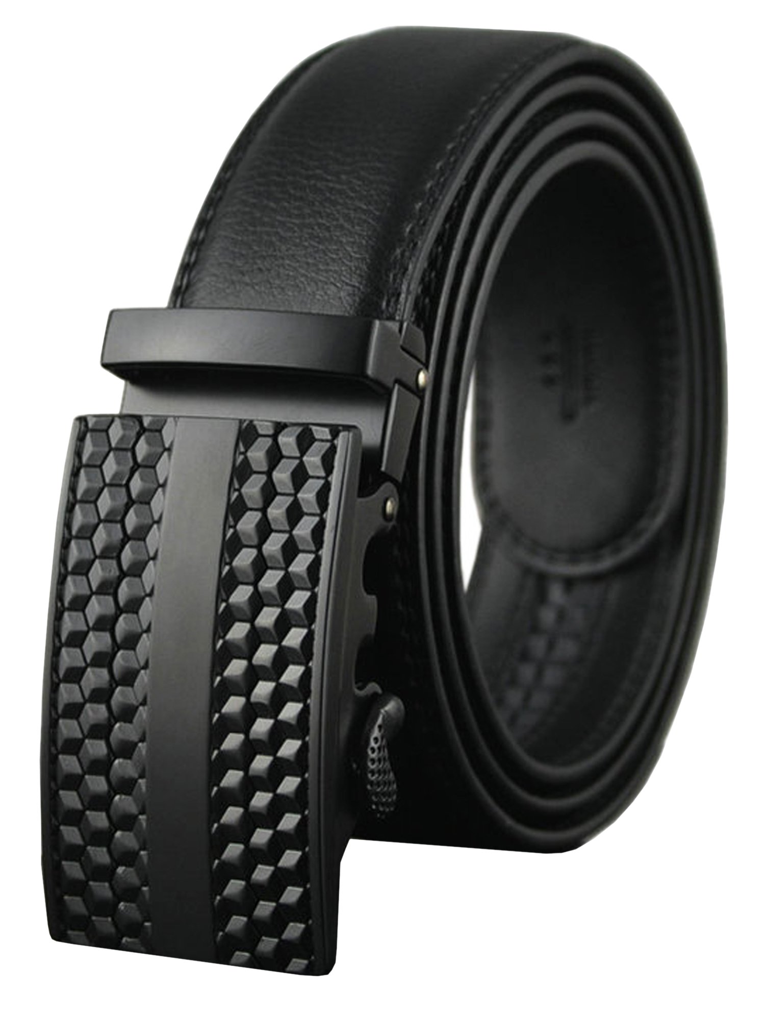 Men\'s Belt Slide Ratchet Belt for Men - Genuine Leather,315-S